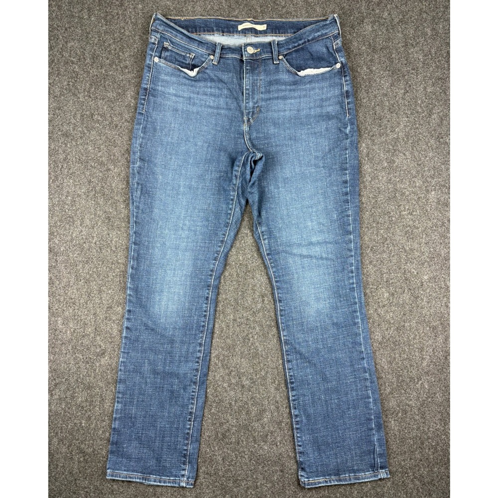 Levis Classic Straight Jeans Womens 31 Blue Medium Wash Denim Pants Fits 31x28